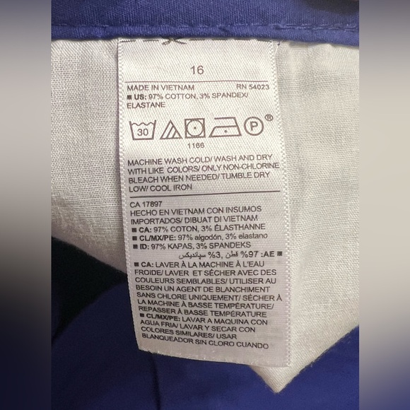 Royal blue so 16 Old Navy shorts - Picture 6 of 6